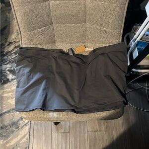 BNWT skims recycled swim micro mini skirt color gunmetal size 3x